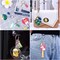 Acrylic Keychain Blanks Kit - 120pcs Including Clear Acrylic Blanks, Keychain Tassels, Key Rings, Jump Rings for DIY Key Chain Vinyl Crafting